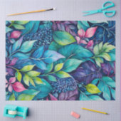 Tissue Paper of Colorful Botanic Art Seidenpapier (Basteln)