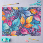Tissue Paper of Colorful Botanic Art Seidenpapier (Basteln)