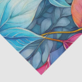 Tissue Paper of Colorful Botanic Art Seidenpapier (Ausschnitt)