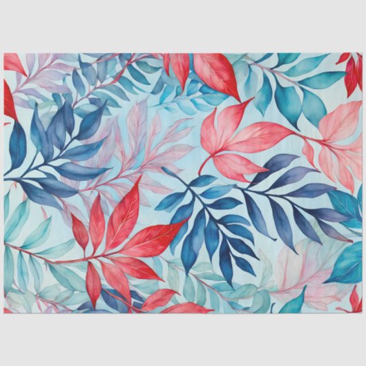 Tissue Paper of Colorful Botanic Art Seidenpapier (Vorderseite)