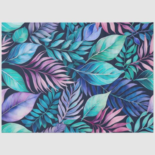 Tissue Paper of Colorful Botanic Art Seidenpapier (Vorderseite)