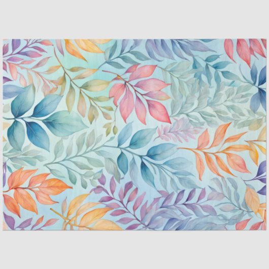 Tissue Paper of Colorful Botanic Art Seidenpapier (Vorderseite)