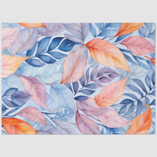 Tissue Paper of Colorful Botanic Art Seidenpapier (Vorderseite)