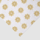 Tissue Paper of Holiday Tissue Gold Snowflakes Tis Seidenpapier (Ausschnitt)