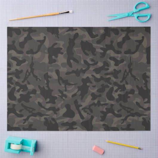 Tissue Paper of Night-Ops Camouflage Seidenpapier (Basteln)