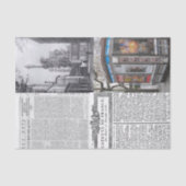 Tissue Paper Paris France Newspapier Seidenpapier (Vorderseite)