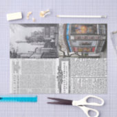 Tissue Paper Paris France Newspapier Seidenpapier (Handwerk)