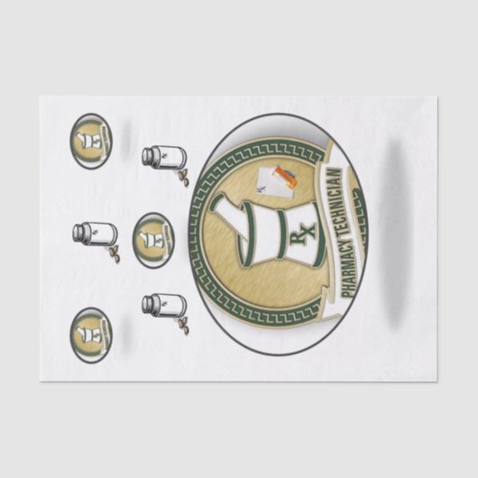 Tissue Paper Pharmacy Tech Seidenpapier (Vorderseite)