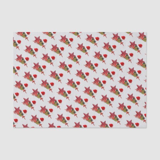 Tissue Paper Pineapel Santa Starfish Seidenpapier (Vorderseite)