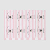 Tissue Paper Pink & White Stripe Graduation 2026 Seidenpapier (Vorderseite)