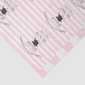Tissue Paper Pink & White Stripe Graduation 2026 Seidenpapier (Ausschnitt)