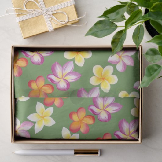 Tissue Paper Plumeria Tropical Blume Seidenpapier (Geschenk)