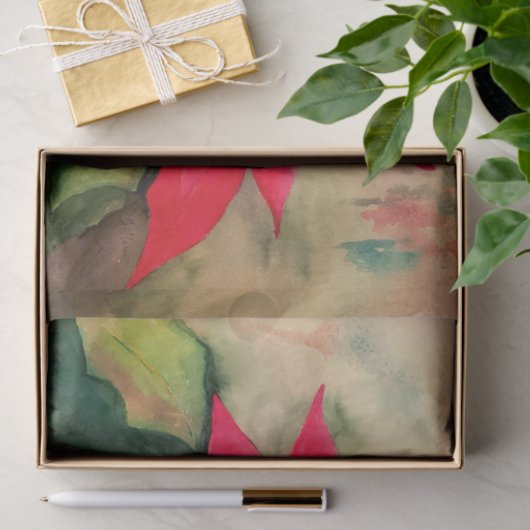Tissue Paper Poinsettia Seidenpapier (Geschenk)