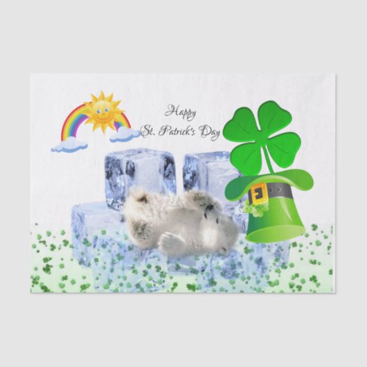 Tissue Paper Polar Bear Seidenpapier (Vorderseite)