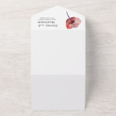 Tissue Paper Poppies Wedding Einladung (Außenbereich)