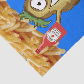 Tissue Paper Potato French Fries Ketchup Seidenpapier (Ausschnitt)
