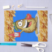 Tissue Paper Potato French Fries Ketchup Seidenpapier (Handwerk)