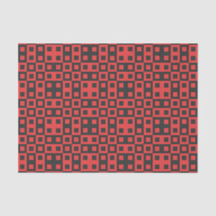 Tissue Paper PSYCHEDELIC BLACK AND RED Seidenpapier