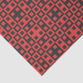 Tissue Paper PSYCHEDELIC BLACK AND RED Seidenpapier (Ausschnitt)