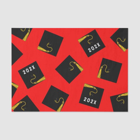 Tissue Paper (Red Abschluss Tissue Paper) Seidenpapier (Vorderseite)