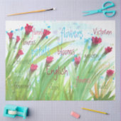 Tissue Paper Red Blue and Green Craft Seidenpapier (Basteln)