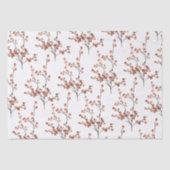Tissue Paper Red Ilex Berry Branches Seidenpapier (Vorderseite)