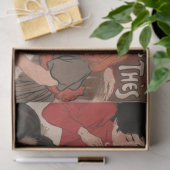 Tissue Paper-Retro-Schokolade-Werbeplakat Seidenpapier (Geschenk)