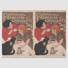 Tissue Paper-Retro-Schokolade-Werbeplakat Seidenpapier