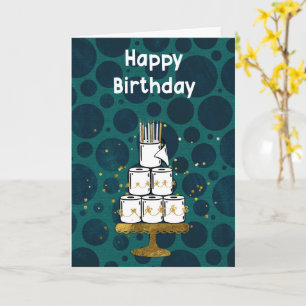 Tissue Paper Roll Cake, humorvoll Karte