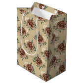 Tissue Paper Rustica Country Rose Mittlere Geschenktüte (Rückseite Schrägansicht)