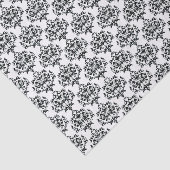 Tissue Paper (schwarzes und weißes Damaskus) Seidenpapier (Ausschnitt)