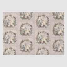 Tissue Paper Set 2 Vintages Thema Weihnachten