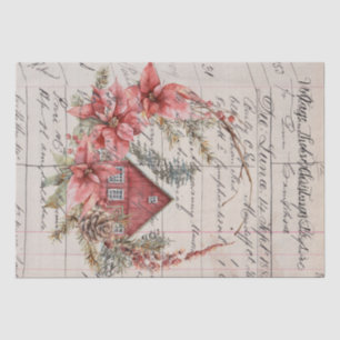 Tissue Paper Set von 2 Vintagen Themen Weihnachten Seidenpapier