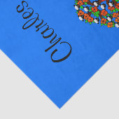 Tissue Paper Sheep Tree Blue Seidenpapier (Ausschnitt)