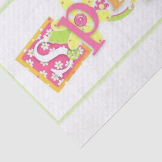 Tissue Paper Spring Seidenpapier (Ausschnitt)