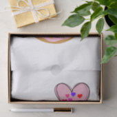 Tissue Paper Strawberry Donut Pink Heart Seidenpapier (Geschenk)