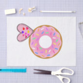 Tissue Paper Strawberry Donut Pink Heart Seidenpapier (Handwerk)