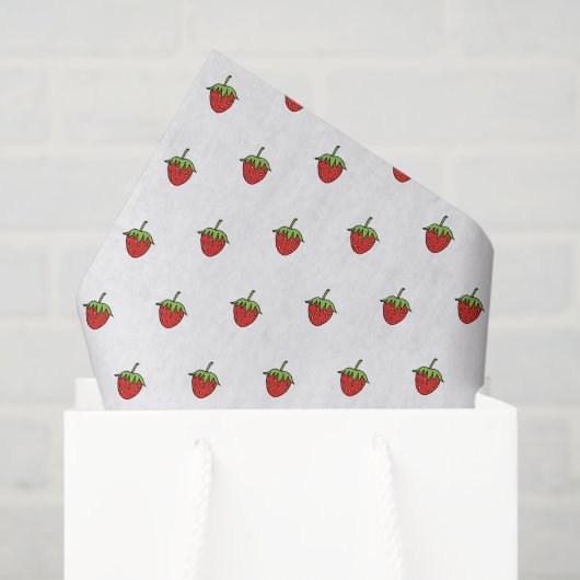 Tissue Paper Strawberry  Seidenpapier (Geschenktüte)