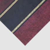 Tissue Paper Stripes Gold Burgundy Black Seidenpapier (Ausschnitt)