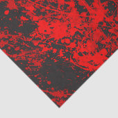 Tissue Paper (Tissue) mit rotem Brush-Spritzer Seidenpapier (Ausschnitt)