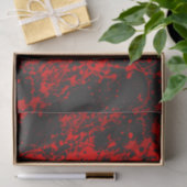 Tissue Paper (Tissue) mit rotem Brush-Spritzer Seidenpapier (Geschenk)
