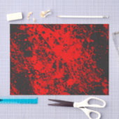 Tissue Paper (Tissue) mit rotem Brush-Spritzer Seidenpapier (Handwerk)