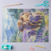 Tissue Paper über Blume der Hochlandkuhfamilie Seidenpapier (Basteln)