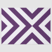 Tissue Paper über lila und weiße Chevronen Seidenpapier (Vorderseite)