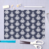 Tissue Paper über Navy und White Anchors Seidenpapier (Handwerk)