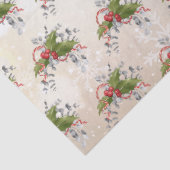 Tissue Paper von Christmas Holly Branch Seidenpapier (Detail)