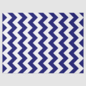 Tissue Paper von Navy und White Zigzag Seidenpapier (Vorderseite)
