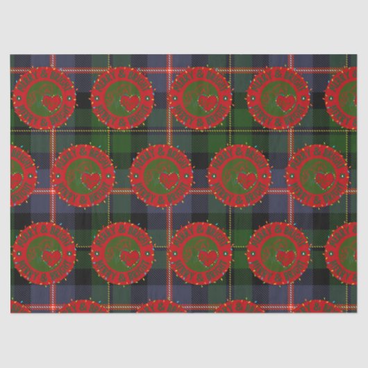 Tissue Paper with Merry & Bright Design Seidenpapier (Vorderseite)