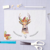 Tissue Paper Wrapping Boho Deer Buck Head Browning Seidenpapier (Handwerk)