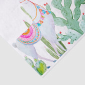 Tissue Paper Wrapping Boho Llama Bohemisch Cacti d Seidenpapier (Ausschnitt)
